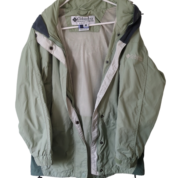 Vintage Women’s Columbia Interchange Core 3 In 1 Winter Coat Green Sz S - Picture 14 of 15